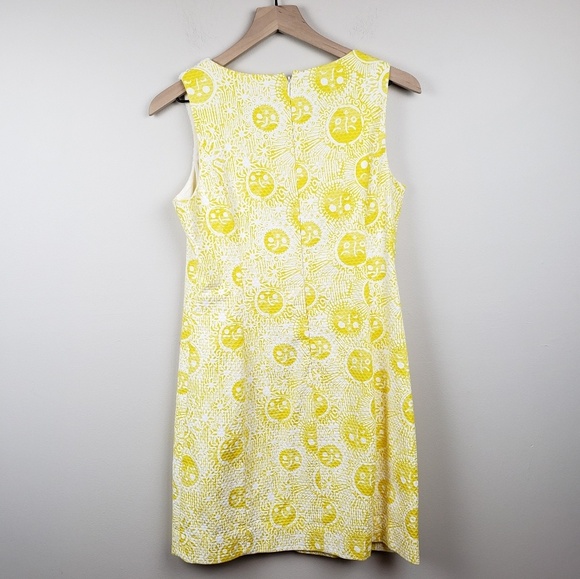 Lilly Pulitzer Macfarlane Eyelet Lace Shift Dress Yellow Kissed by the Sz 6 - Picture 4 of 7